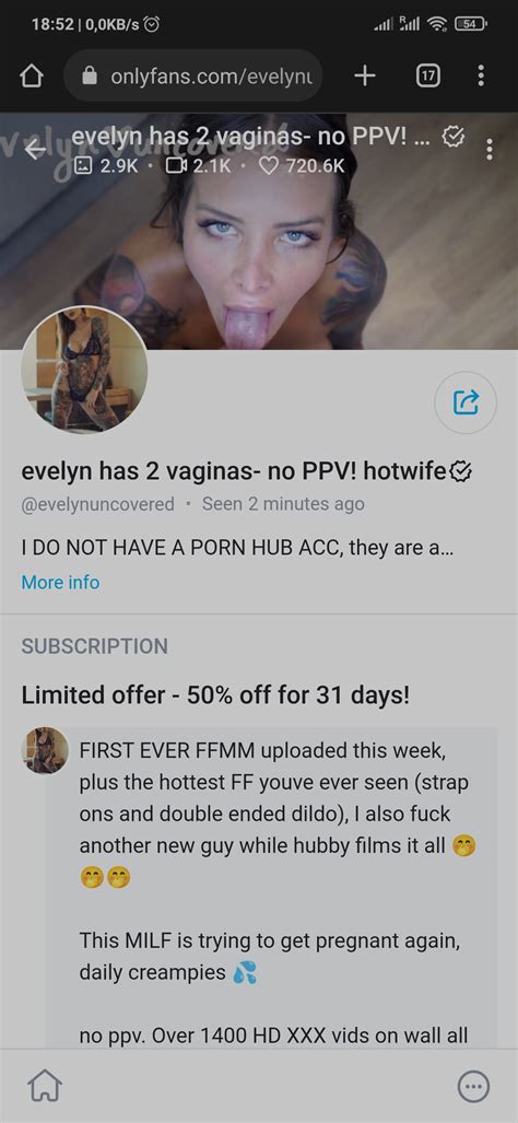 evelyn uncovered|I have two vaginas — one for my husband and one for work